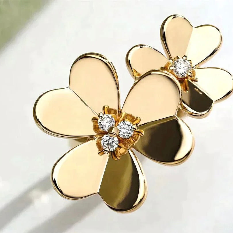[Glitter Jewelry]CLOVER COMOS GOLD DIAMOND RING