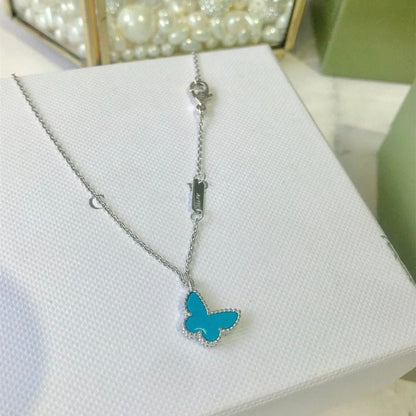[Glitter Jewelry]BUTTERFLY TURQUOISE BUTTERFLY BRACELET SILVER