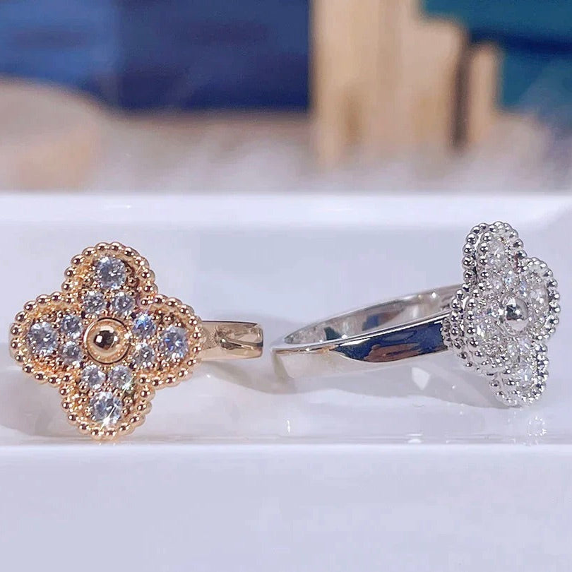 [Glitter Jewelry]CLOVER DIAMOND RING