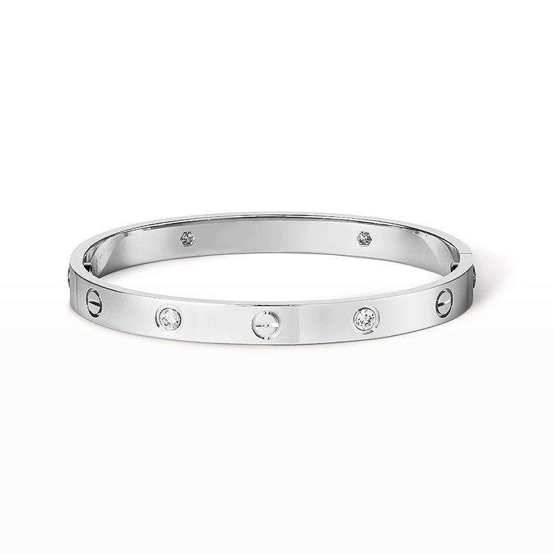 [Glitter Jewelry]LOVE BRACELET 6.1MM 4 DIAMONDS