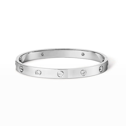 [Glitter Jewelry]LOVE BRACELET 6.1MM 4 DIAMONDS
