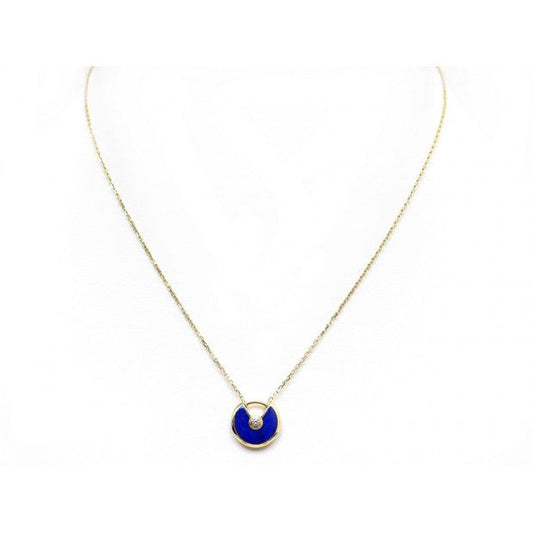 [Glitter Jewelry]AMULETTE ROSE GOLD AGATE NECKLACE