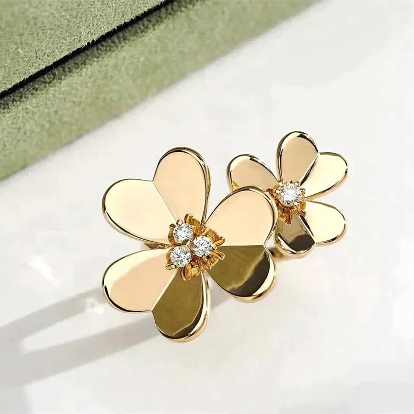 [Glitter Jewelry]CLOVER COMOS GOLD DIAMOND RING