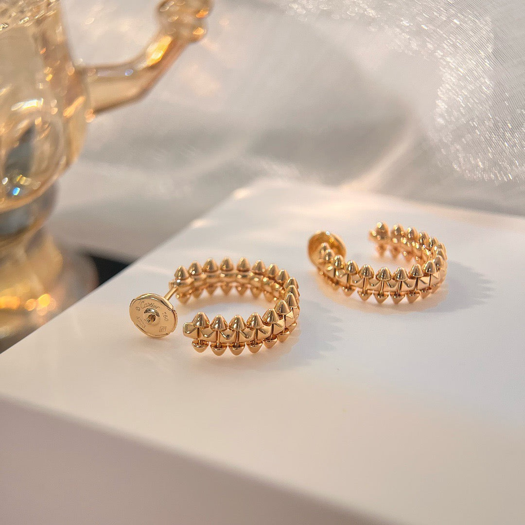 [Glitter Jewelry]CLASH SMALL HOOP EARRINGS
