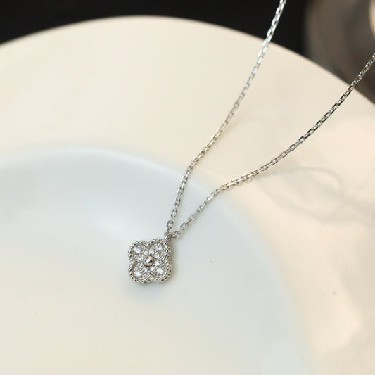 [Glitter Jewelry]CLOVER MINI 9.5MM PENDANT DIAMOND NECKLACE