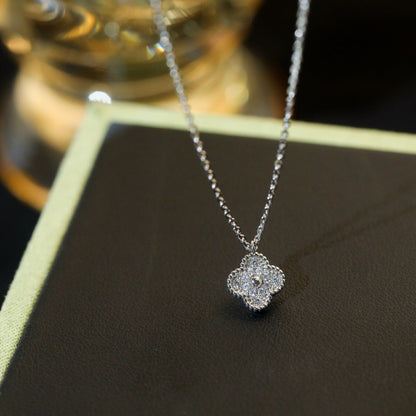 [Glitter Jewelry]CLOVER MINI 9.5MM PENDANT DIAMOND NECKLACE