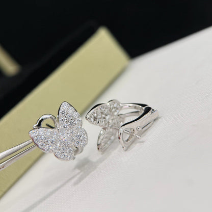 [Glitter Jewelry]BUTTERFLY ALL DIAMOND EARRINGS