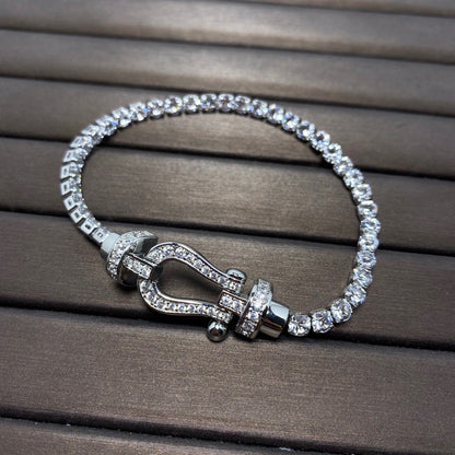 [Glitter Jewelry]FORCE  HORSESHOE  DIAMOND TENNIS BRACELET