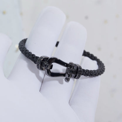 [Glitter Jewelry]FORCE LARGE SERIES HORSESHOE BLACK SAMURAI BRACELET