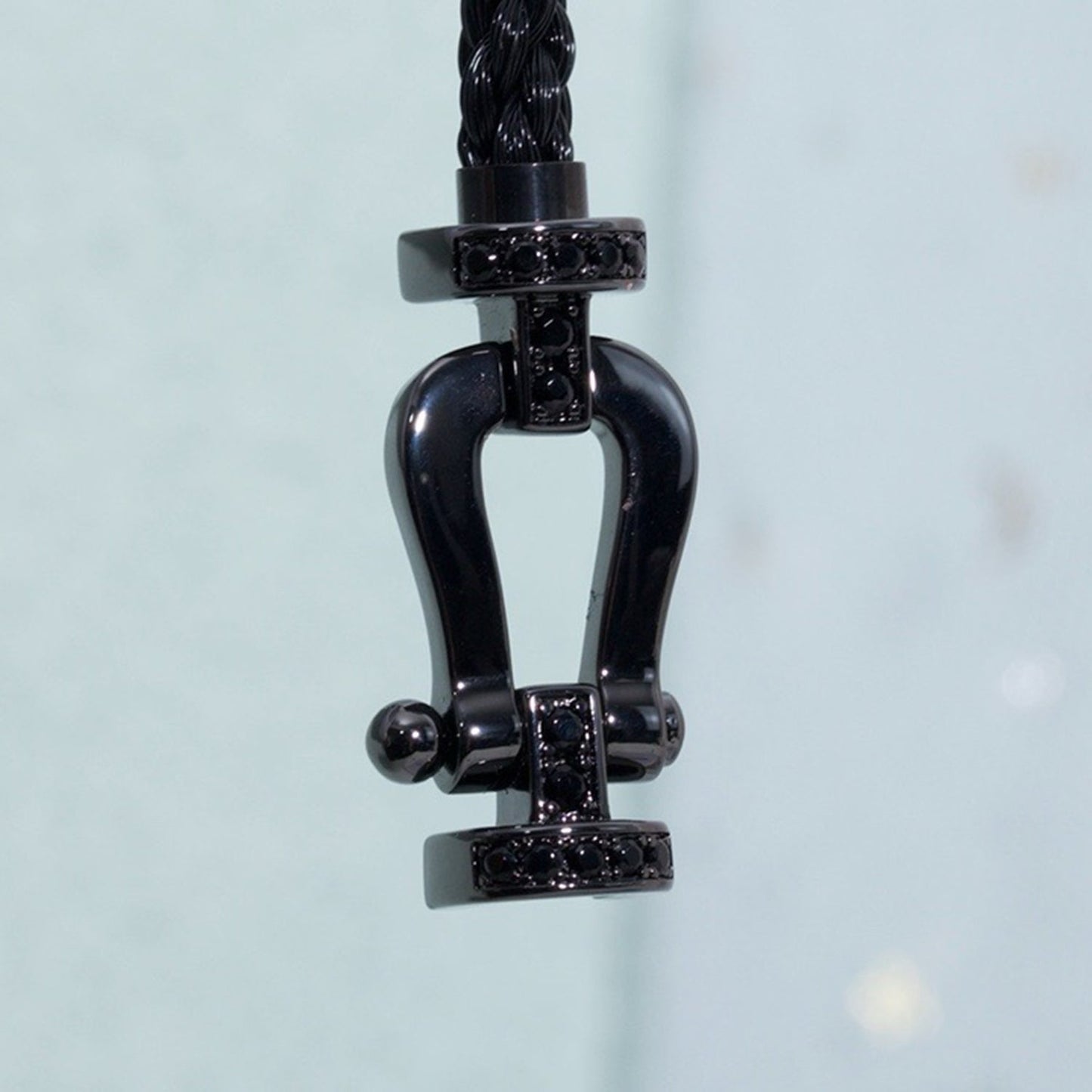 [Glitter Jewelry]FORCE LARGE SERIES HORSESHOE BLACK SAMURAI BRACELET