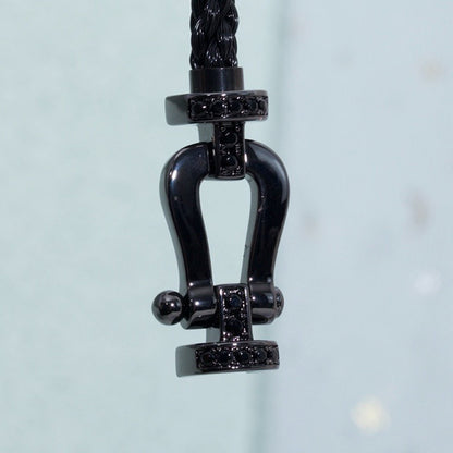 [Glitter Jewelry]FORCE LARGE SERIES HORSESHOE BLACK SAMURAI BRACELET