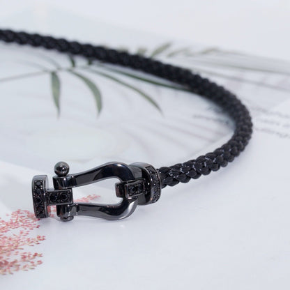 [Glitter Jewelry]FORCE LARGE SERIES HORSESHOE BLACK SAMURAI BRACELET