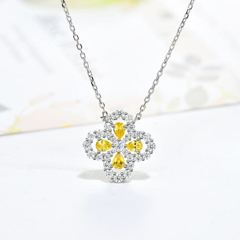 [Glitter Jewelry]LOOP NECKLACE FULL MOTIF DIAMOND 16MM MULTIPLE COLORS