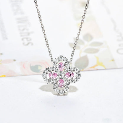 [Glitter Jewelry]LOOP NECKLACE FULL MOTIF DIAMOND 16MM MULTIPLE COLORS