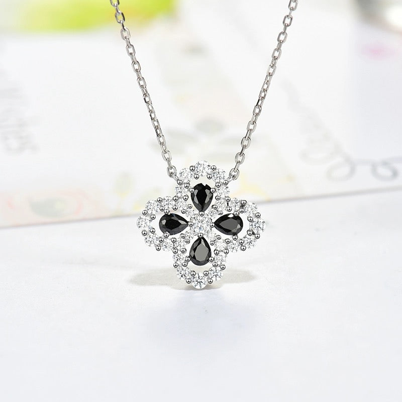 [Glitter Jewelry]LOOP NECKLACE FULL MOTIF DIAMOND 16MM MULTIPLE COLORS