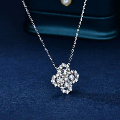 [Glitter Jewelry]LOOP NECKLACE FULL MOTIF DIAMOND 16MM MULTIPLE COLORS