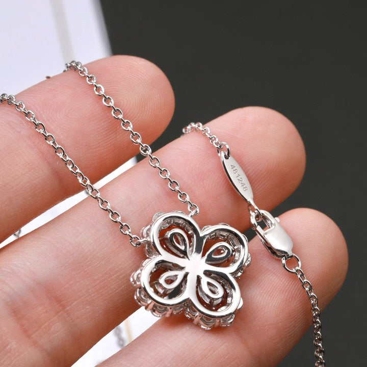[Glitter Jewelry]LOOP NECKLACE FULL MOTIF DIAMOND 16MM MULTIPLE COLORS