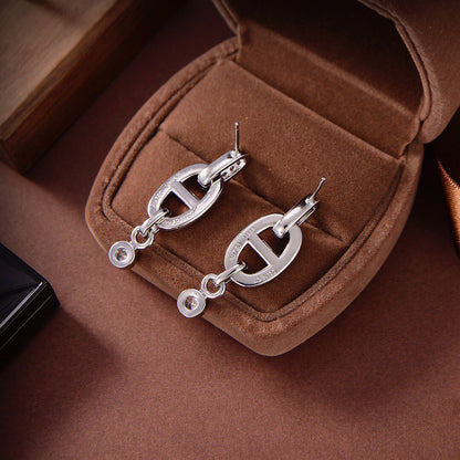 [Glitter Jewelry]HM CHAINE DIAMOND EARRINGS