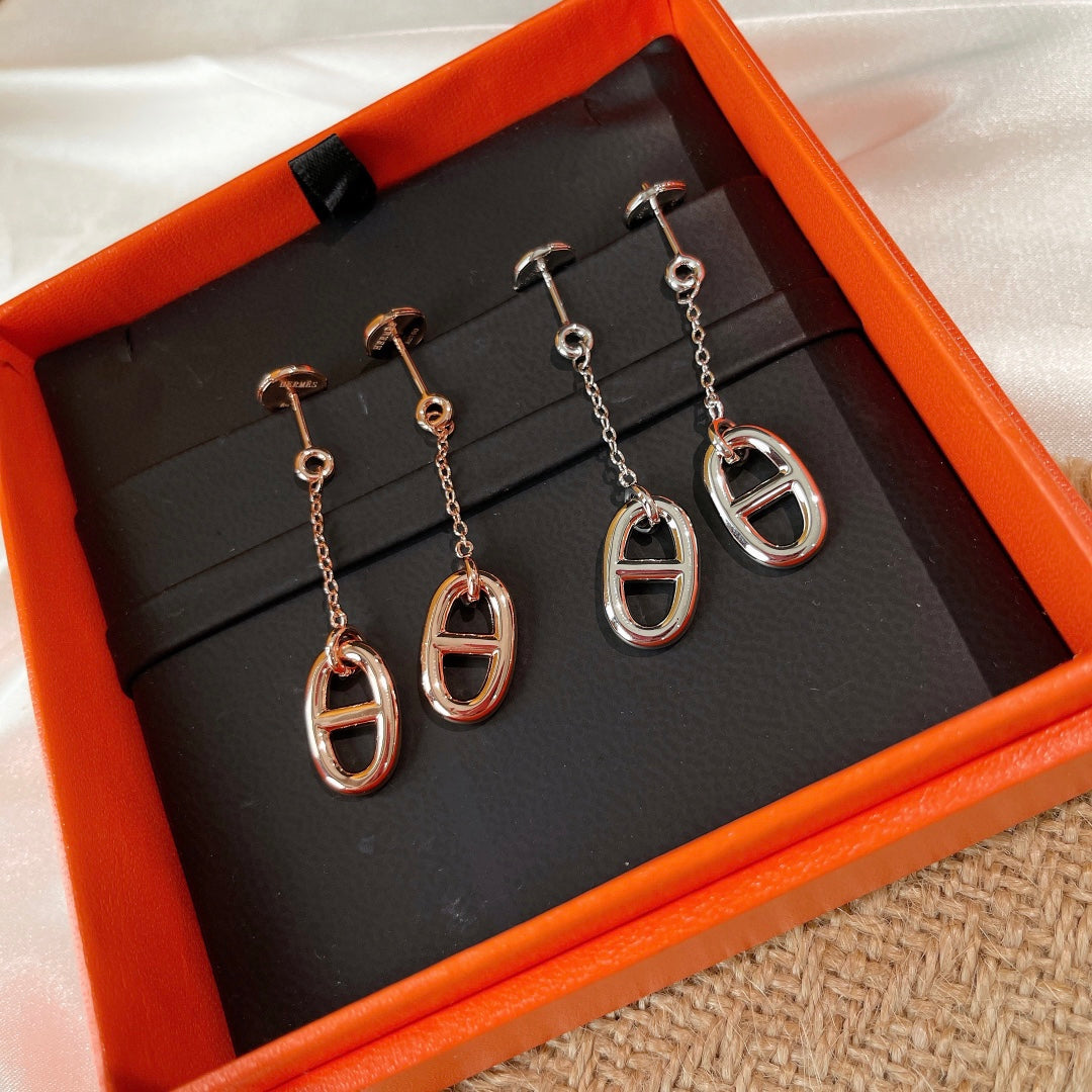 [Glitter Jewelry]CHAINE TASSEL EARRINGS