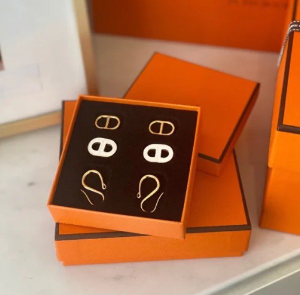 [Glitter Jewelry]HM O'MAILLON GOLD EARRINGS