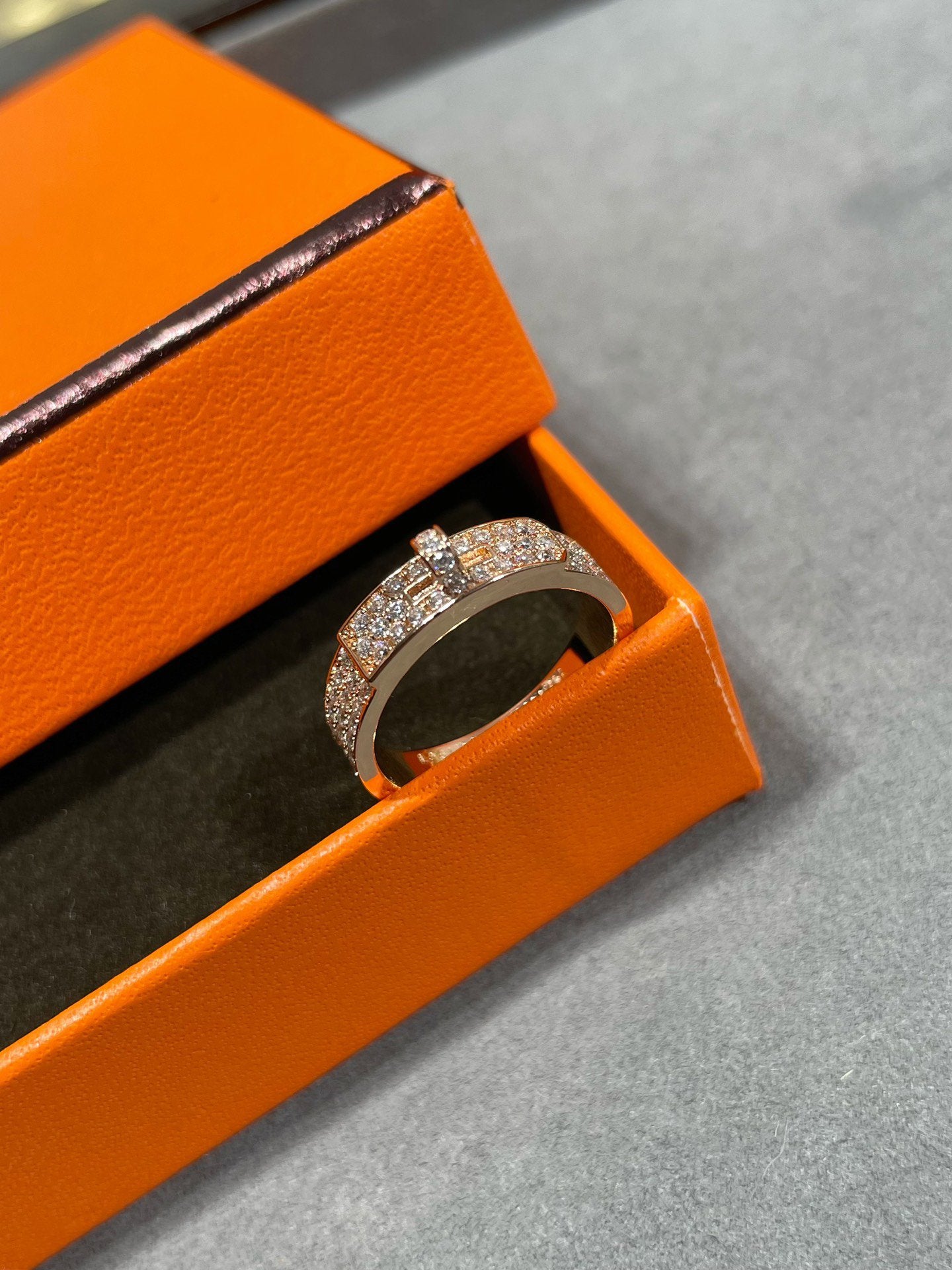 [Glitter Jewelry]KELLY PINK GOLD DIAMOND RING