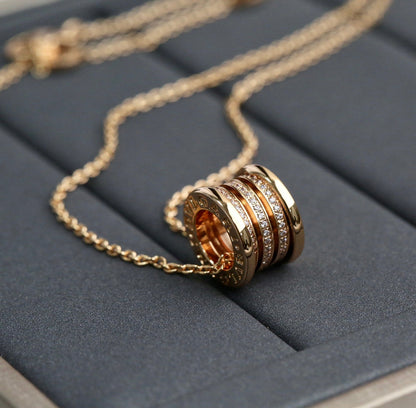 [Glitter Jewelry]ZERO 1 PINK GOLD DIAMOND NECKLACE