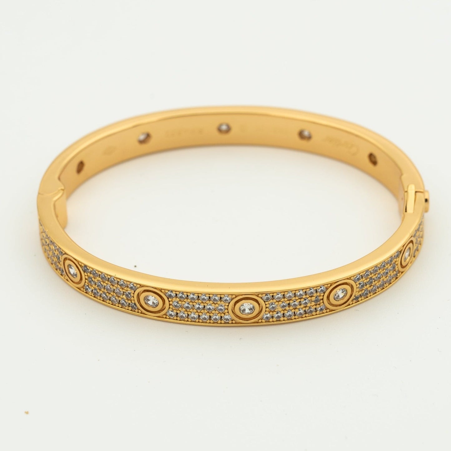 [Glitter Jewelry]LOVE BRACELET 6.1MM DIAMOND-PAVED 10 BIG DIAMONDS