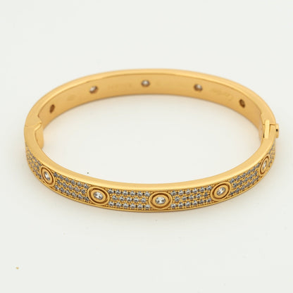 [Glitter Jewelry]LOVE BRACELET 6.1MM DIAMOND-PAVED 10 BIG DIAMONDS