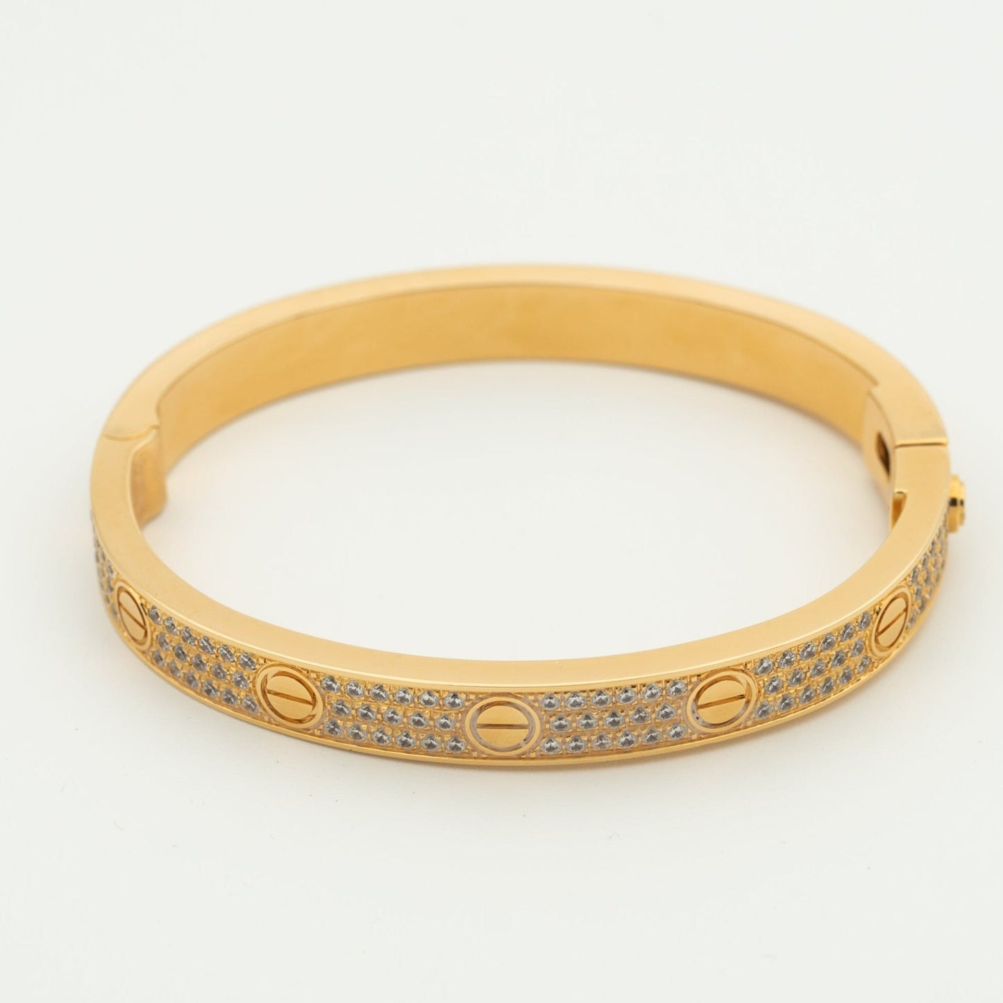 [Glitter Jewelry]LOVE BRACELET 6.1MM DIAMOND-PAVED