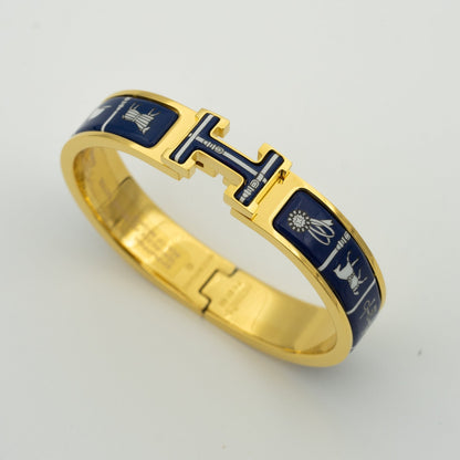 [Glitter Jewelry]H BRACELET BLUE CERAMIC