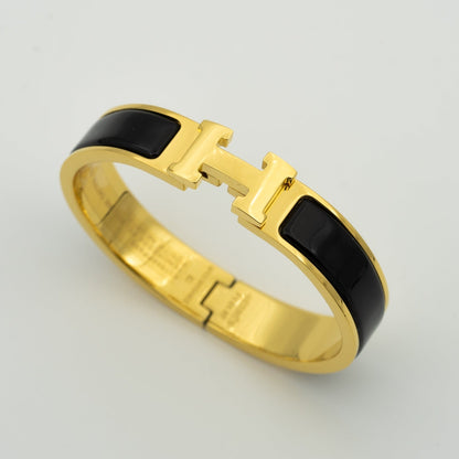 [Glitter Jewelry]H BLACK BRACELET