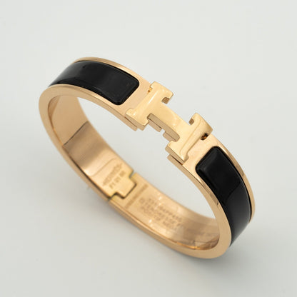 [Glitter Jewelry]H BLACK BRACELET