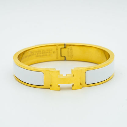 [Glitter Jewelry]H WHITE BRACELET