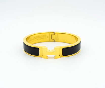 [Glitter Jewelry]H BLACK BRACELET