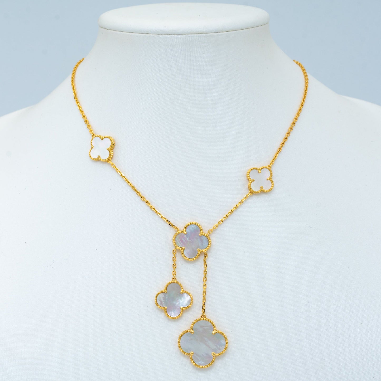 [Glitter Jewelry]CLOVER MOTHER OF PEARL NECKLACE 6 MOTIF