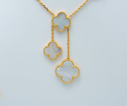 [Glitter Jewelry]CLOVER MOTHER OF PEARL NECKLACE 6 MOTIF
