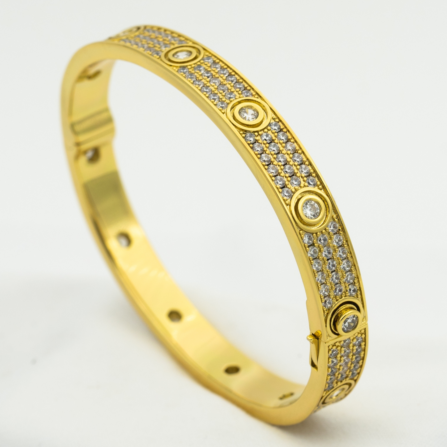 [Glitter Jewelry]LOVE BRACELET 6.1MM DIAMOND-PAVED 10 BIG DIAMONDS