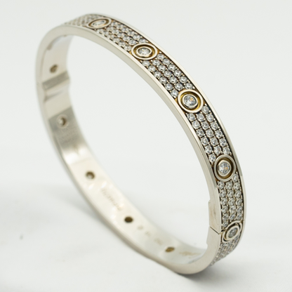 [Glitter Jewelry]LOVE BRACELET 6.1MM DIAMOND-PAVED 10 BIG DIAMONDS
