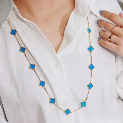[Glitter Jewelry]CLOVER 20 MOTIFS TURQUOISE GOLD