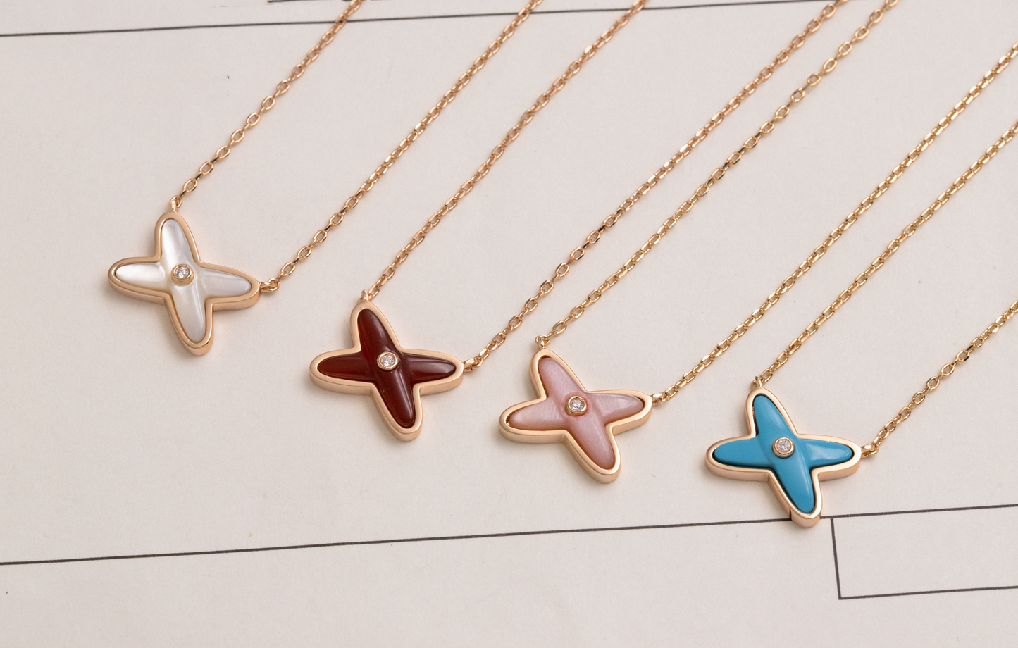 [Glitter Jewelry]JEUX DE NECKLACE 1 DIAMOND