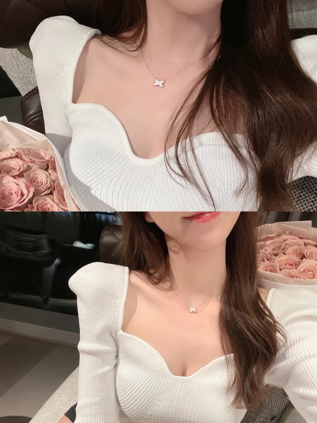 [Glitter Jewelry]JEUX DE NECKLACE 1 DIAMOND