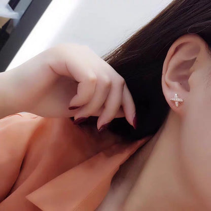 [Glitter Jewelry]JEUX DE GOLD DIAMOND EARRINGS
