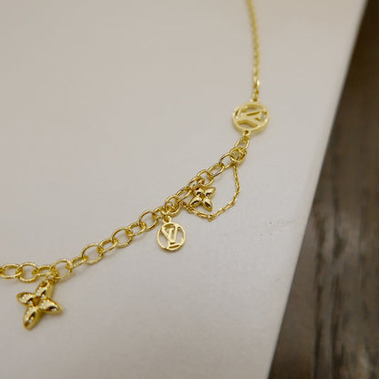 [Glitter Jewelry]BLOOMING SUPPLE NECKLACE BRASS