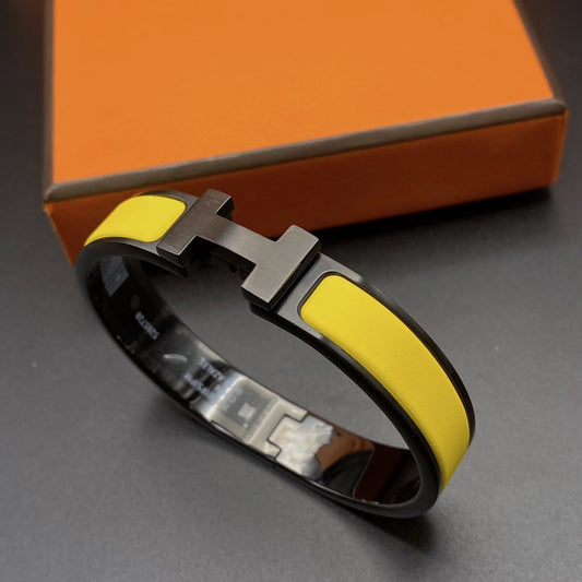 [Glitter Jewelry]CLIC HM SO BLACK YELLOW BRACELET