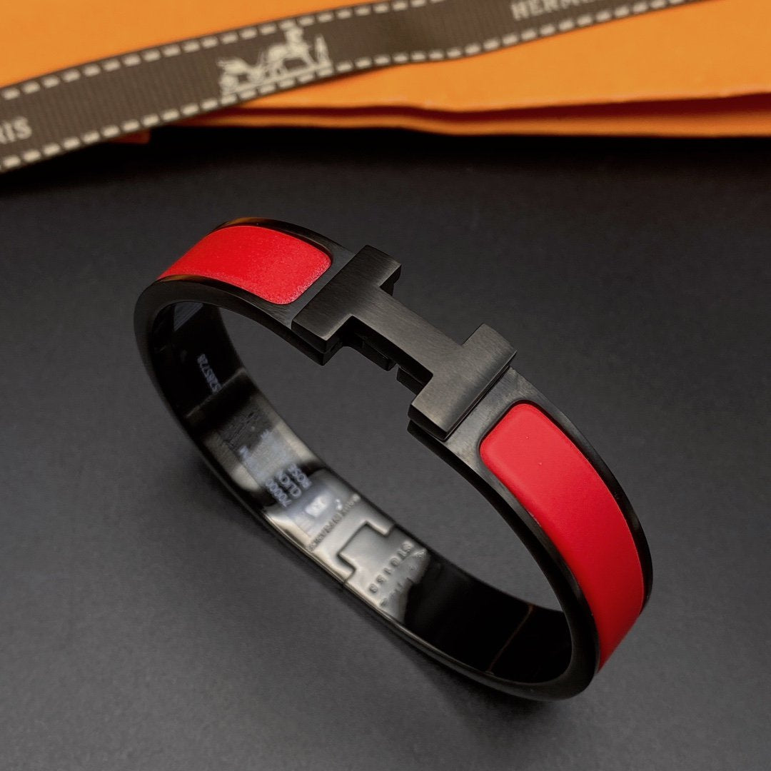 [Glitter Jewelry]CLIC HM SO BLACK RED BRACELET