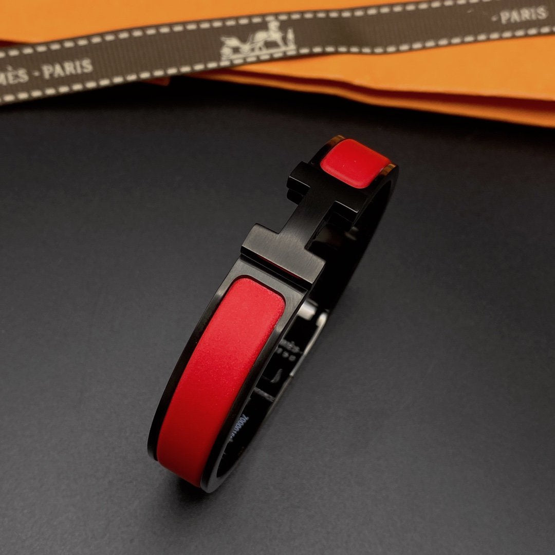 [Glitter Jewelry]CLIC HM SO BLACK RED BRACELET