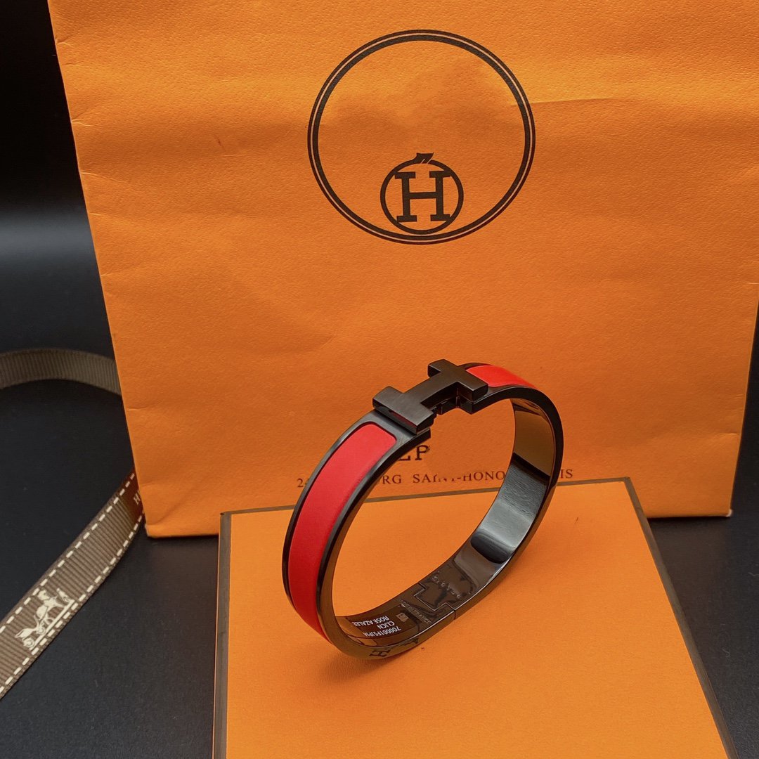 [Glitter Jewelry]CLIC HM SO BLACK RED BRACELET