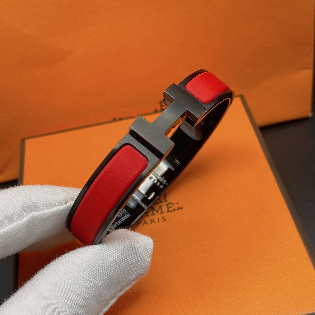 [Glitter Jewelry]CLIC HM SO BLACK RED BRACELET