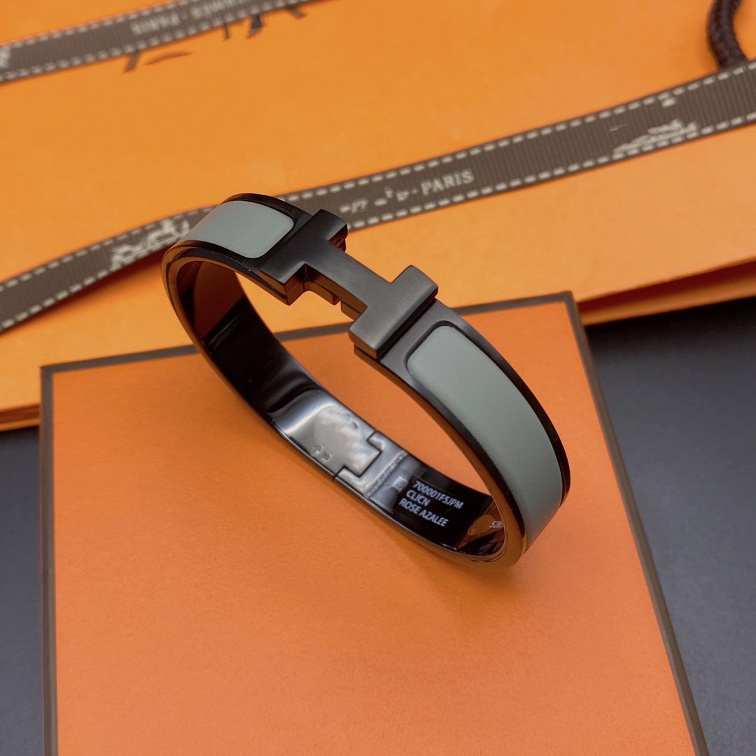 [Glitter Jewelry]CLIC HM SO BLACK GREY BRACELET