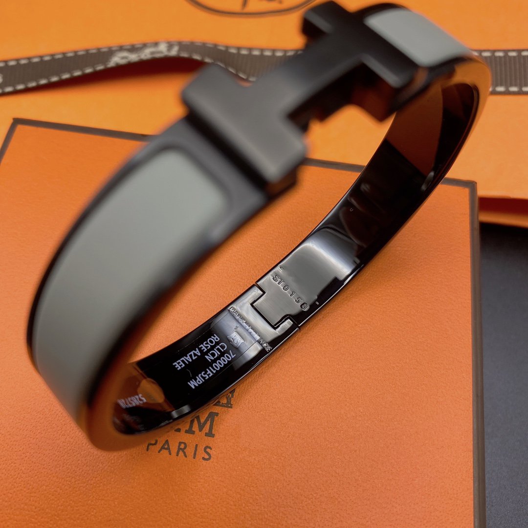 [Glitter Jewelry]CLIC HM SO BLACK GREY BRACELET